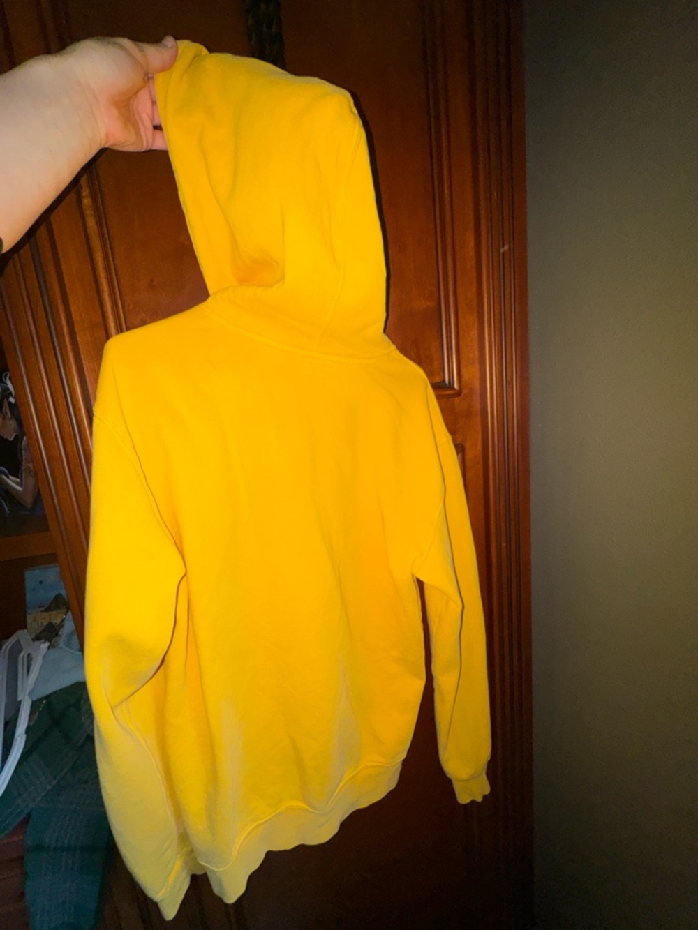 Chinatown Market Yellow Crewneck Hoodie - Men's Pullover - Picture 3 of 4